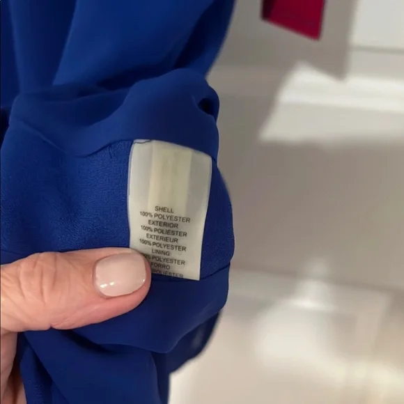 NWT- Vince Camuto Blue Cold Shoulder Dress - Picture 6 of 7